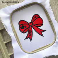 Bow Applique Machine embroidery designs, Bow embroidery files, Instant download