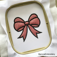 Bow Applique Machine embroidery designs, Bow embroidery files, Instant download