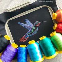 Hummingbird Machine embroidery designs, Birds embroidery files, Instant download