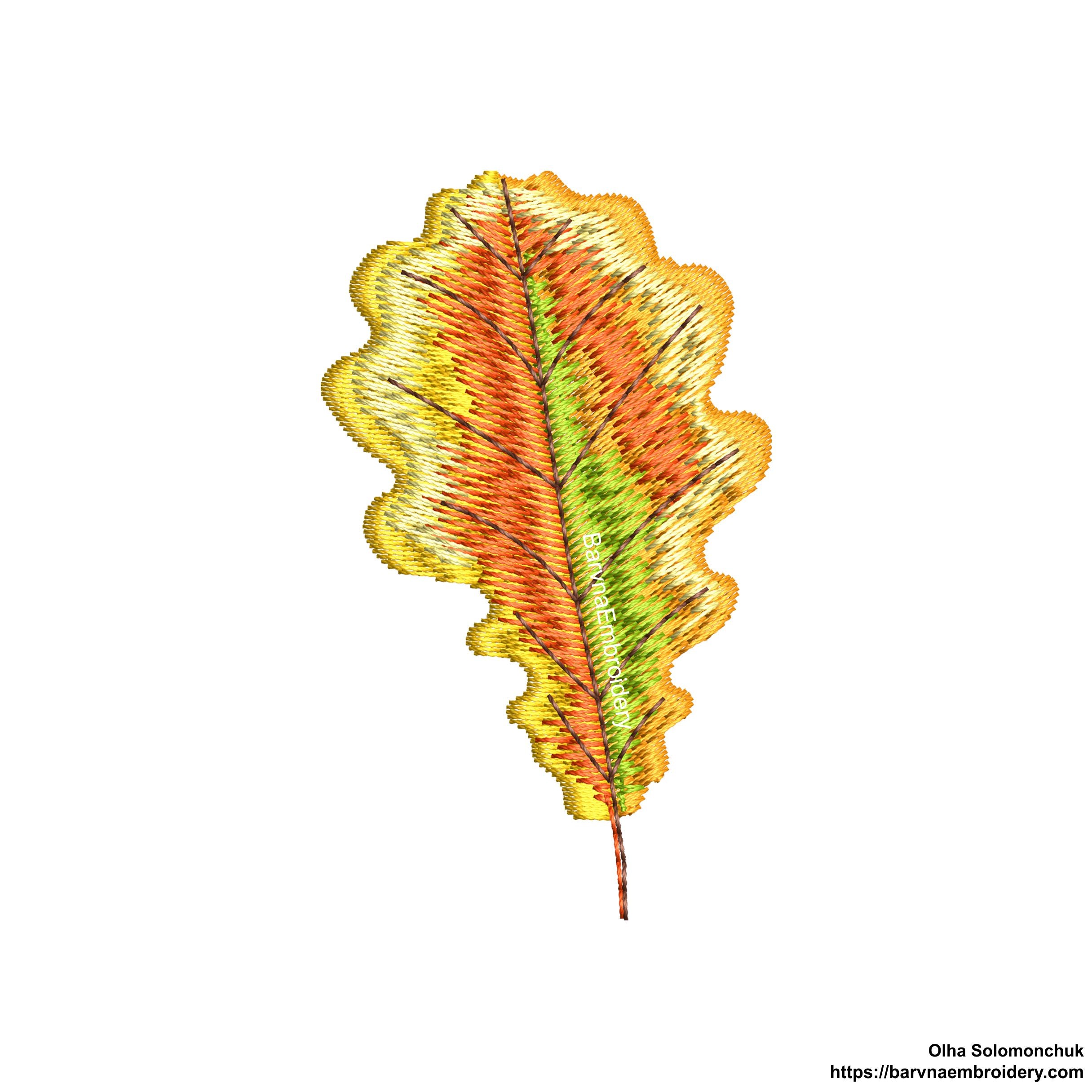 Fall embroidery designs, Small autumn leaves machine embroidery designs, 6 designs 6 sizes each, Instant download