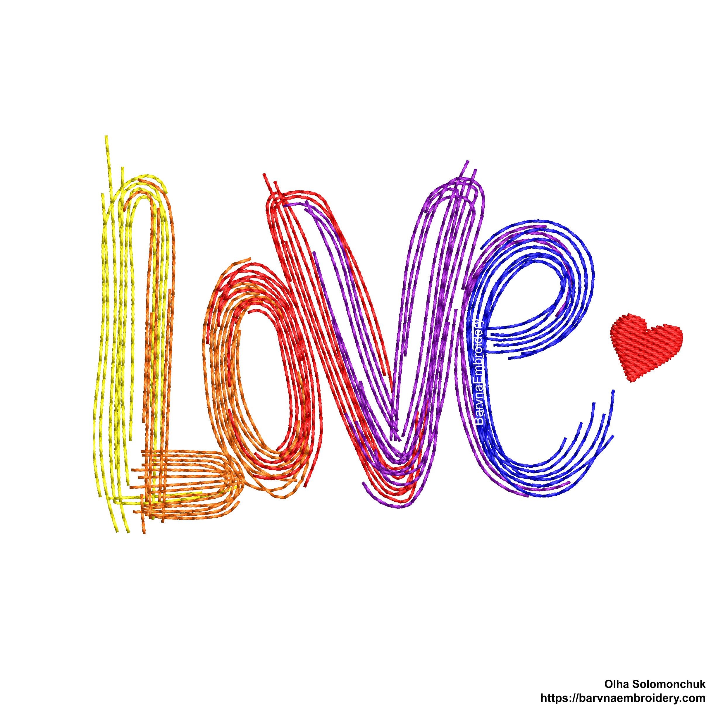 Love Machine embroidery designs. – BarvnaEmbroidery