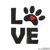 Love Paws Machine embroidery designs, Pets embroidery design