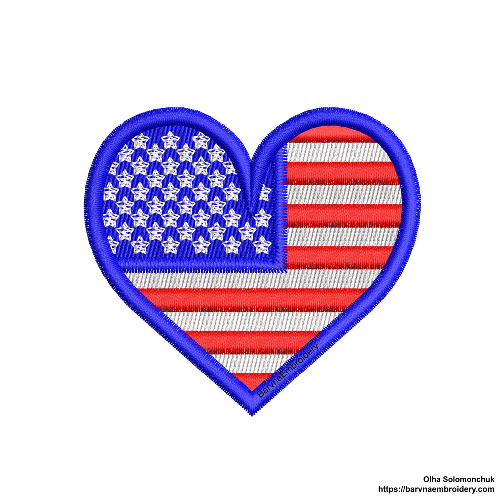 USA flag Machine embroidery designs, American embroidery design