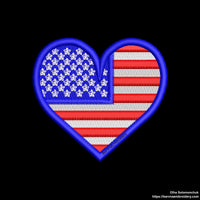 USA flag Machine embroidery designs, American embroidery design