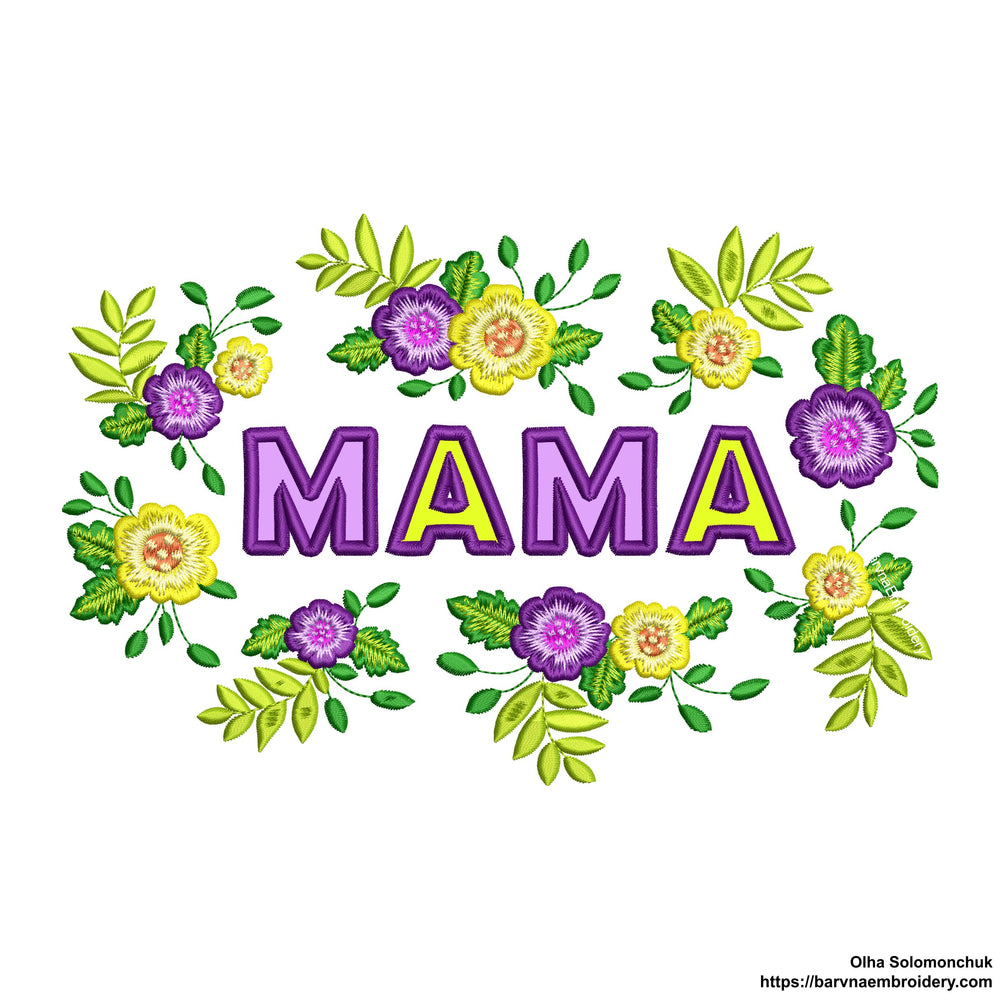 Mama Applique Machine embroidery designs, Mothers day embroidery for machine, Applique  ebroidery designs, Instant download