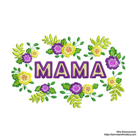 Mama Machine embroidery designs, Mothers day embroidery for machine, Instant download