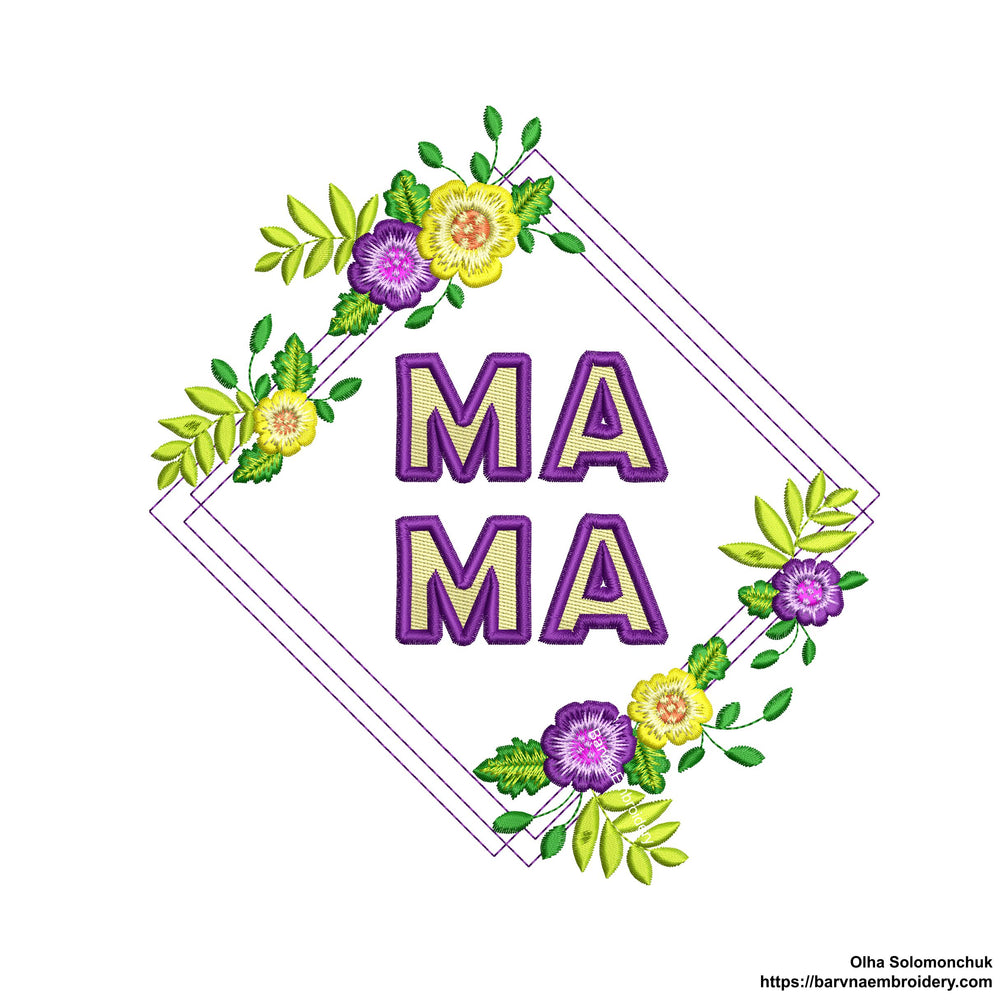 Mama Machine embroidery designs, Mothers day embroidery for machine, Mama embroidery designs, embroidery files, Instant download