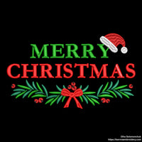 Merry Christmas Machine embroidery design, Christmas embroidery files. (Copy)