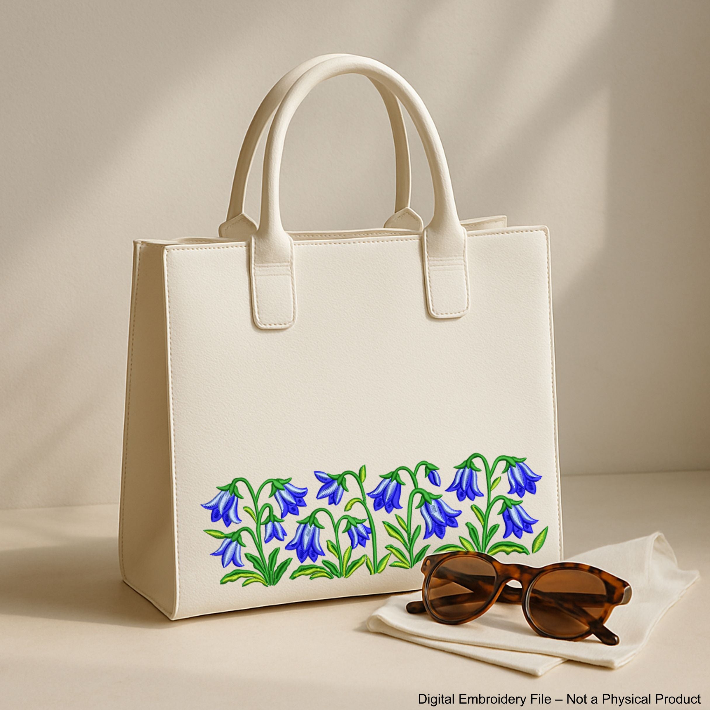 Bellflower Border Machine Embroidery Design