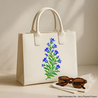 Bellflower Machine Embroidery Design, Flowers Embroidery File, Instant Download