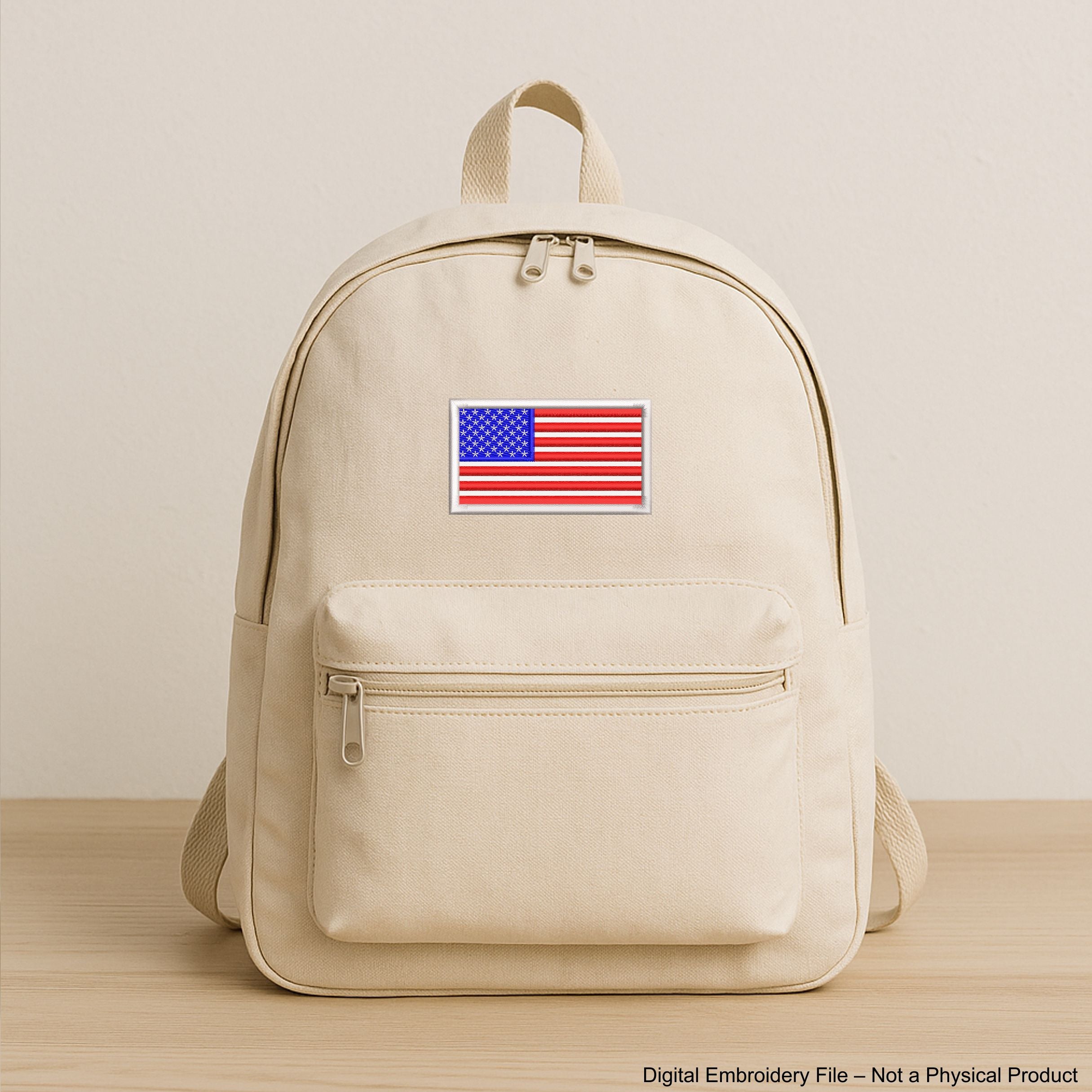 USA flag Mschine embroidery design.