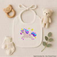 Unicorn Embroidery Design – Cute Machine Embroidery File for Girls – Instant download