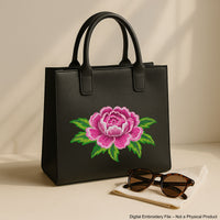 Peony Flower Embroidery Design – Floral Machine Embroidery File – Instant download