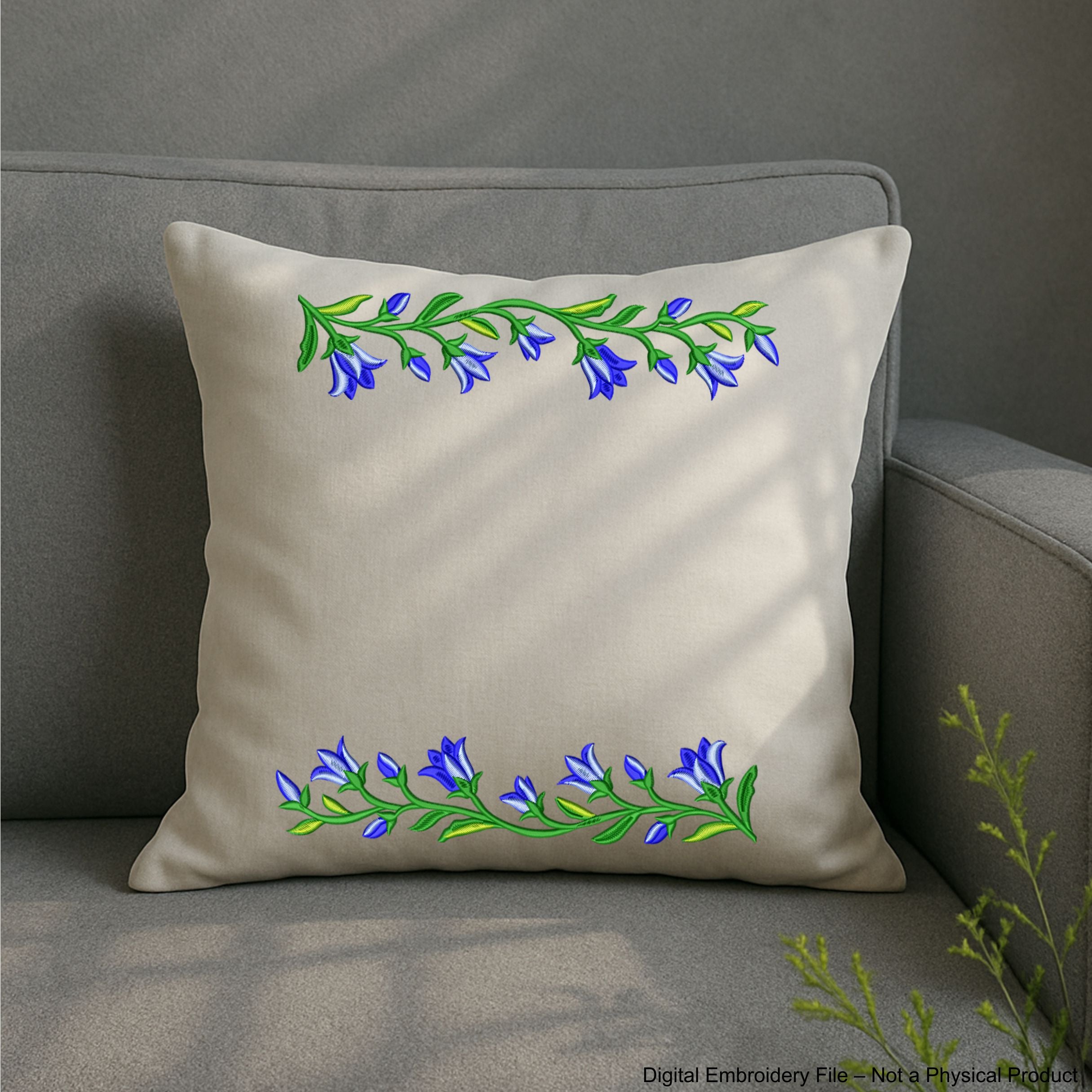 Bellflower Border Machine Embroidery Design 