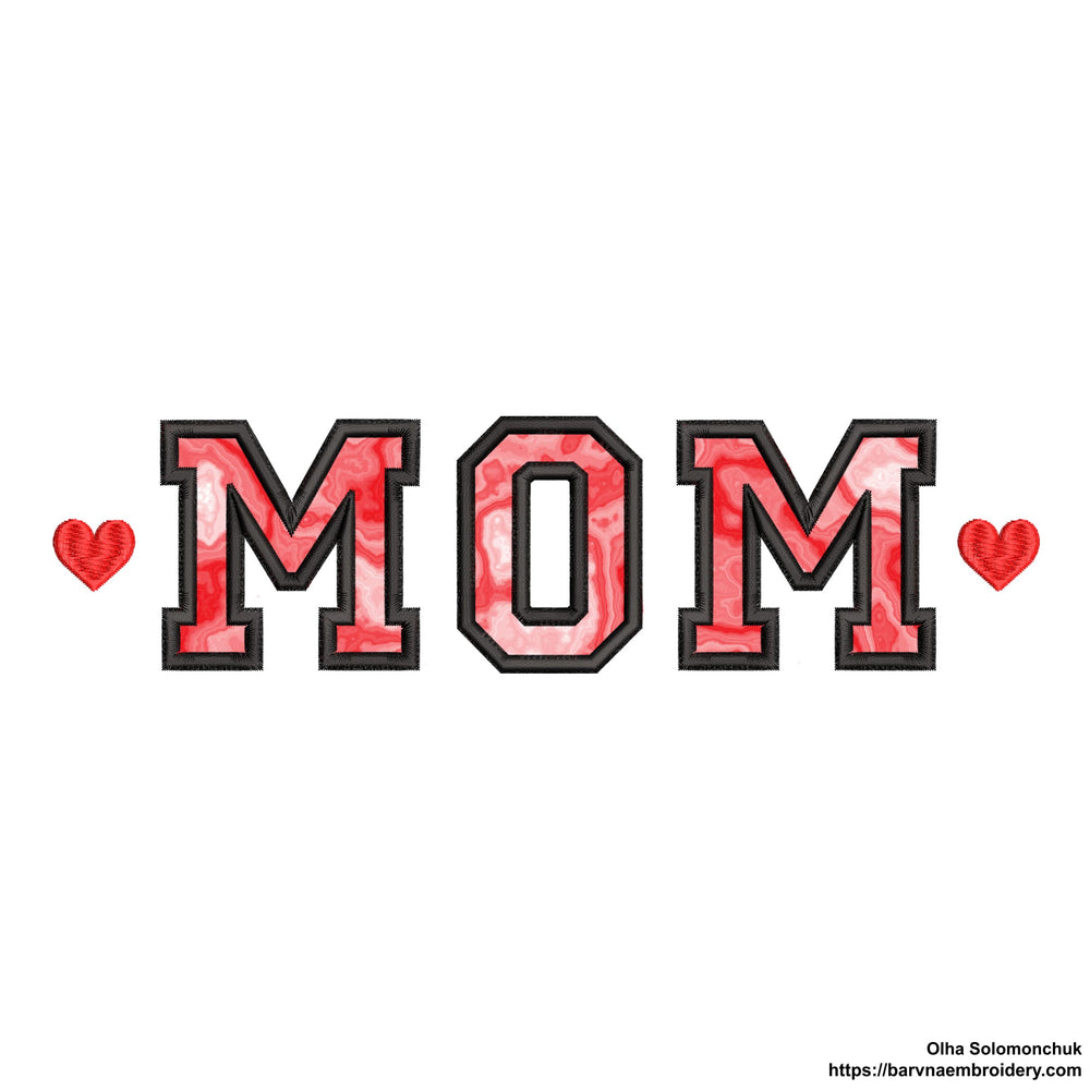 Mom Applique Machine embroidery designs, Mothers day embroidery for machine, Mama embroidery file,  Instant download