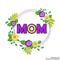 Mom Applique Machine embroidery designs, Mothers day embroidery for machine, Mama embroidery designs, Applique embroidery files, Instant download