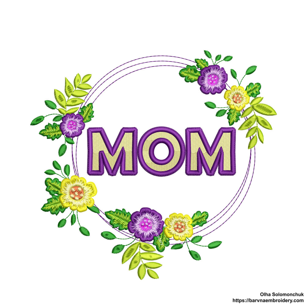 Mom Machine embroidery designs, Mothers day embroidery for machine, Mama embroidery designs, embroidery files, Instant download