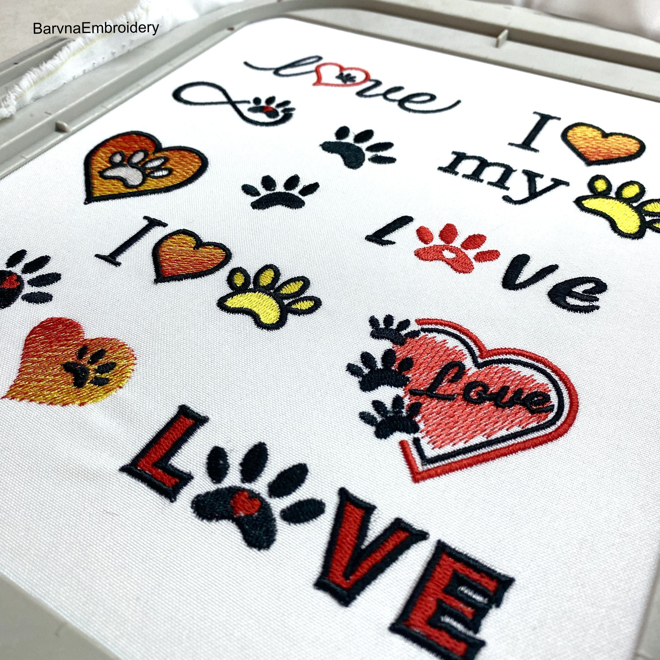 Paws Machine Embroidery Designs, Pets embroidery designs for machine, Set embroidery, Bundle embroidery designs, Valentines embroidery files, Instant download, digital download