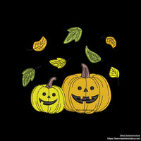 Pumpkin Machine Embroidery designs, Fall embroidery files, Digital download