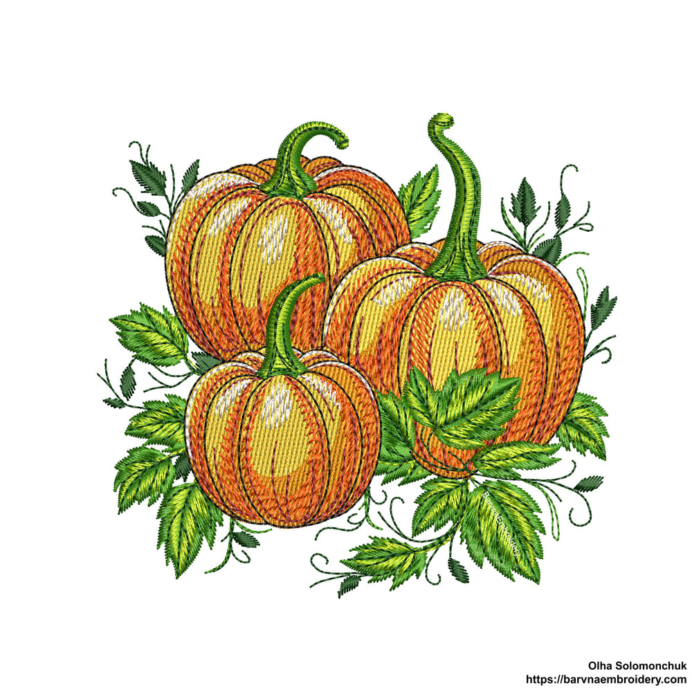 Pumpkins embroidery designs for machine, Fall embroidery designs, Instant dovnload