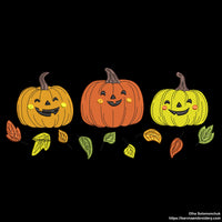 Pumpkins Machine Embroidery designs, Fall embroidery files, Digital download