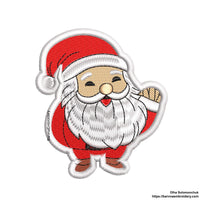 Santa Claus Patch Machine Embroidery Design for Christmas, Instant download