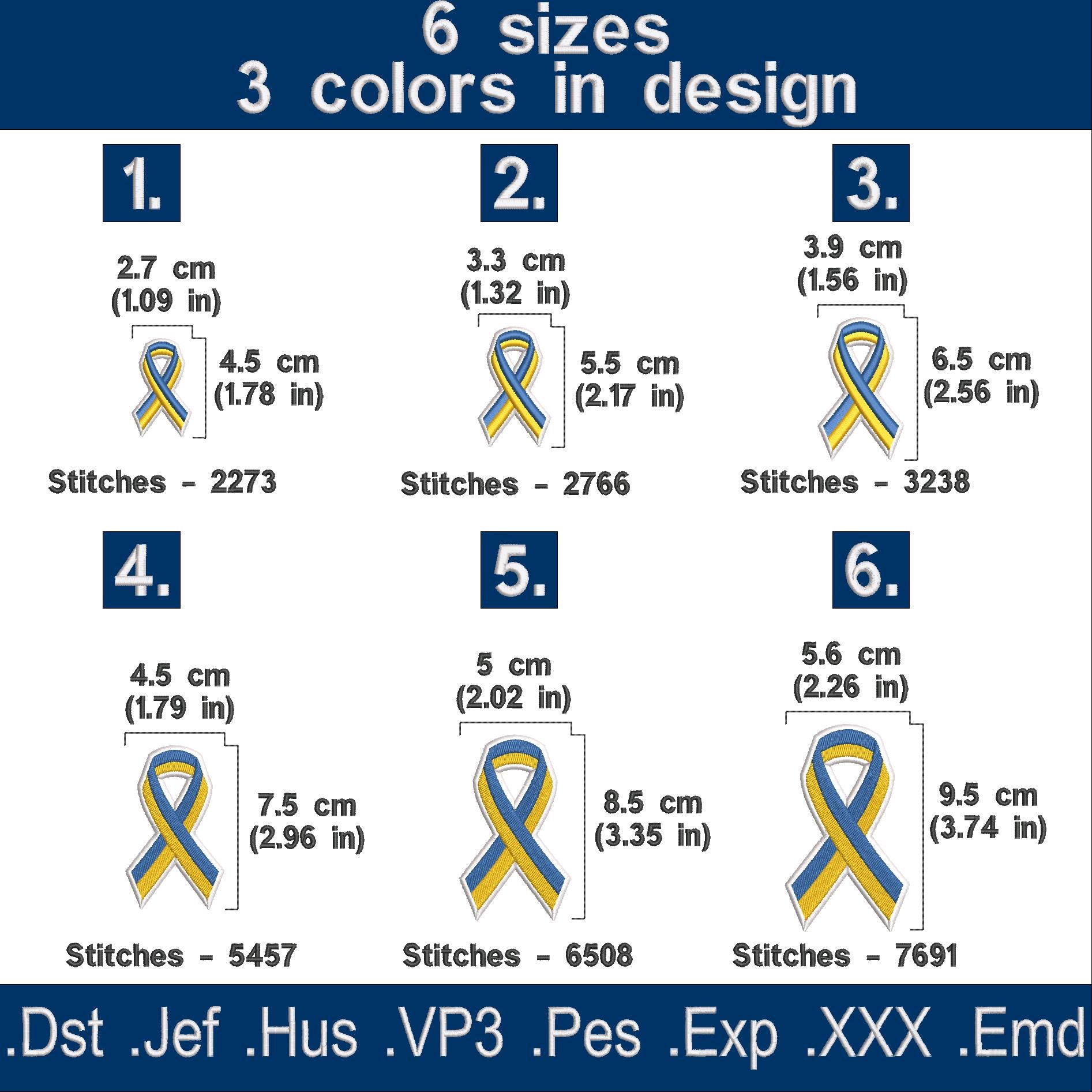 Ukraine Machine embroidery designs, Patch Awareness ribbon embroidery design, instant download.