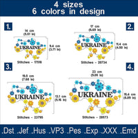 Ukraine Machine embroidery designs, Map of Ukraine Embroidery files, Instant download