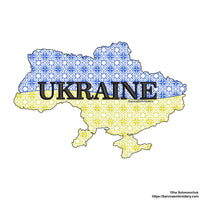 Ukraine Machine embroidery designs, Map of Ukraine Embroidery files, Instant download