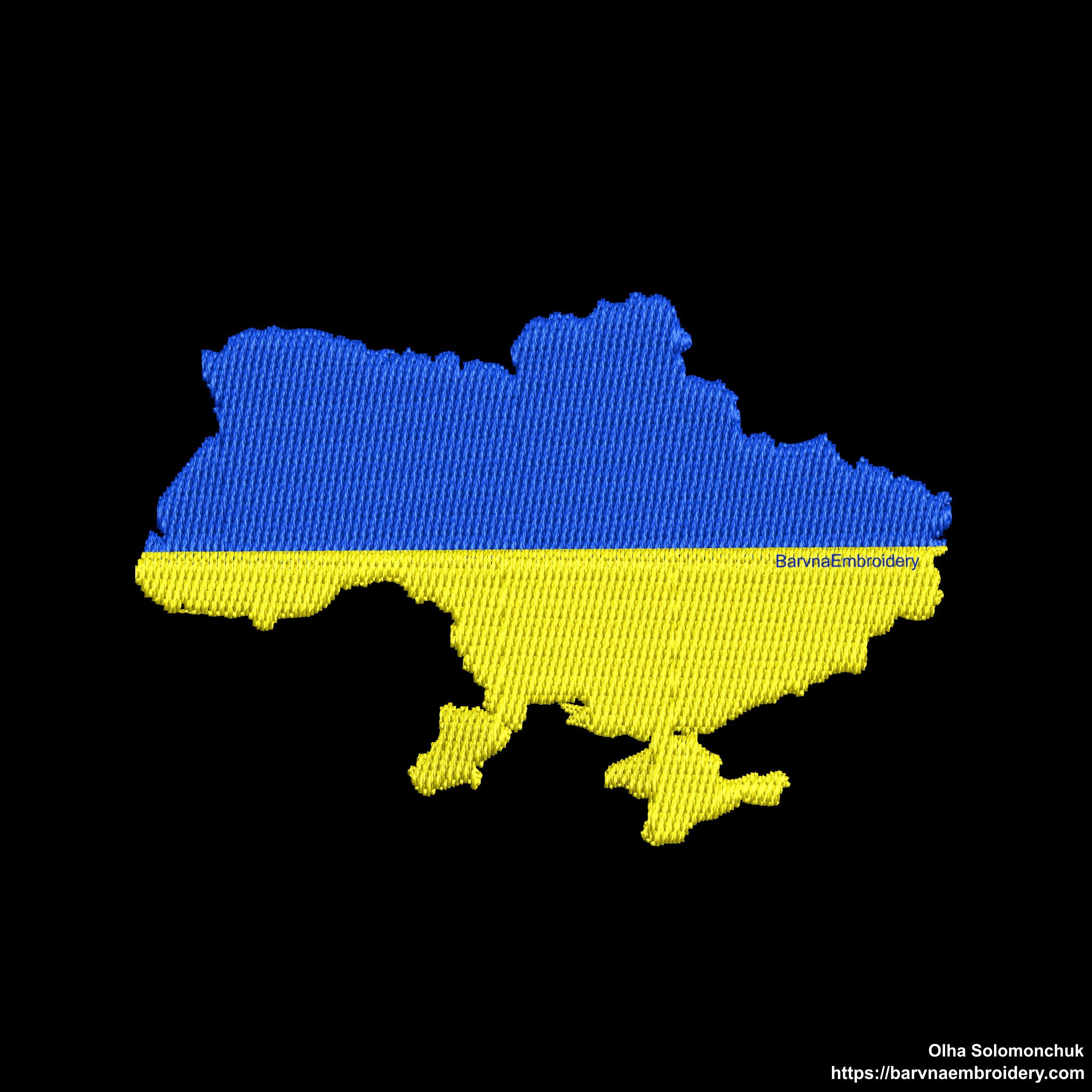 Ukraine Machine embroidery designs, Map of Ukraine Embroidery files, Instant download