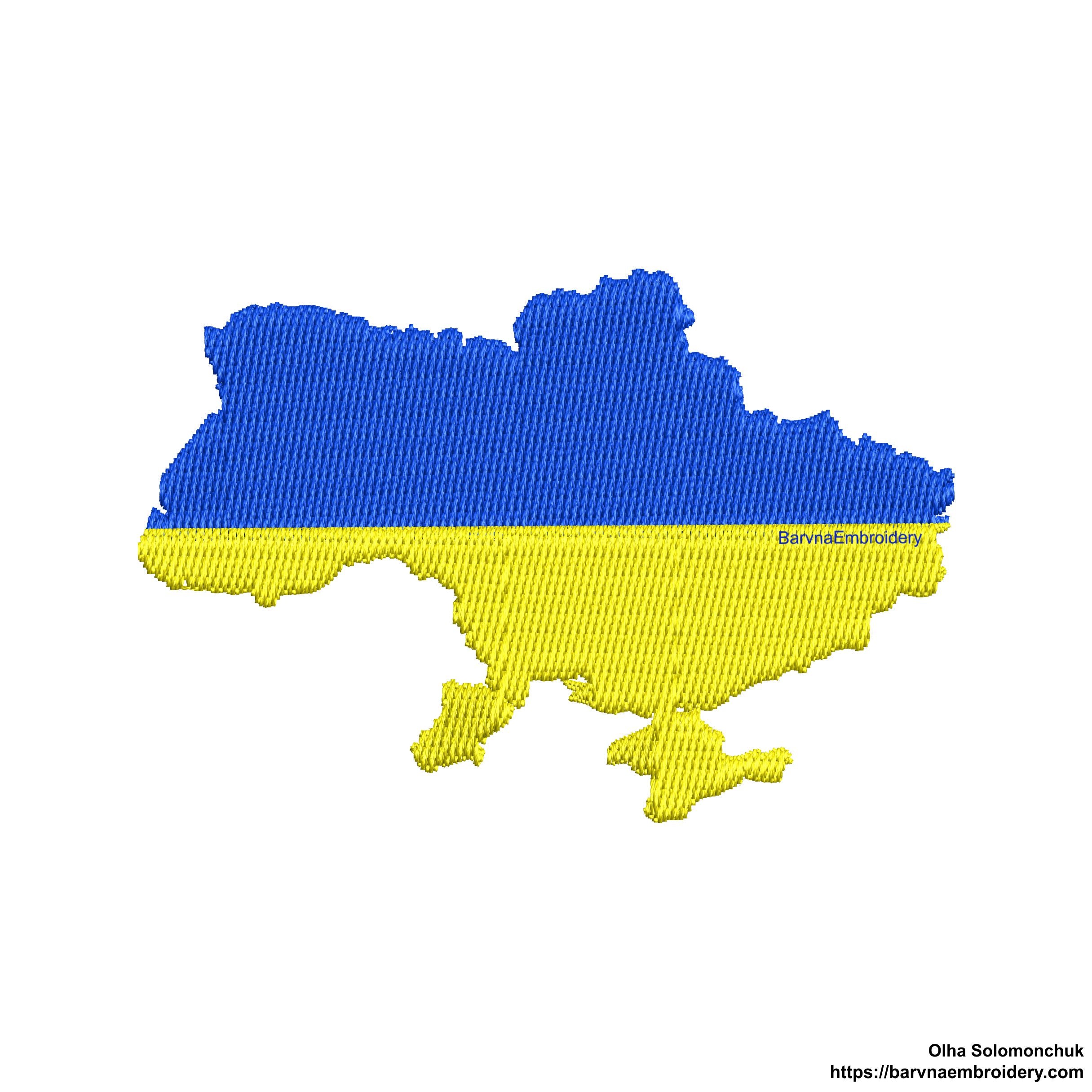 Ukraine Machine embroidery designs, Map of Ukraine Embroidery files, Instant download