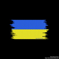 Ukrainian flag Machine embroidery designs, Ukraine embroidery files, Instant download.