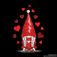 Valentines gnome girl Machine embroidery designs, Machine embroidery designs, Machine embroidery files, Valentines embroidery design, Gnome embroidery designs, Gnome embroidery files, Gnome firl embroidery design, Instant download, Digital dovnload,